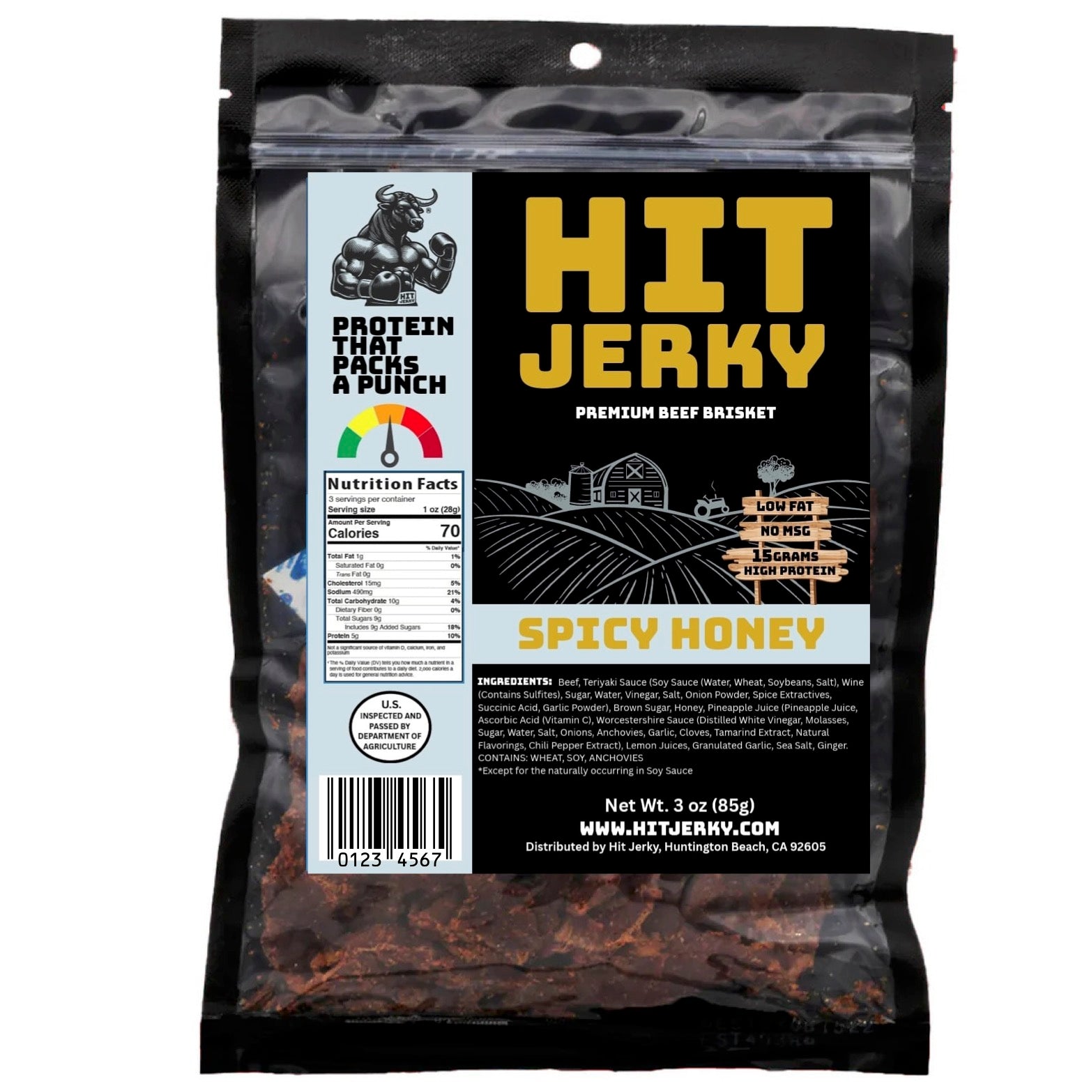 Spicy Honey Beef Jerky